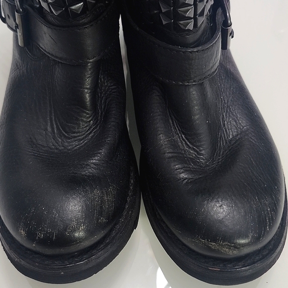 Ash Studded Black Ankle Boots - Picture 7 of 15